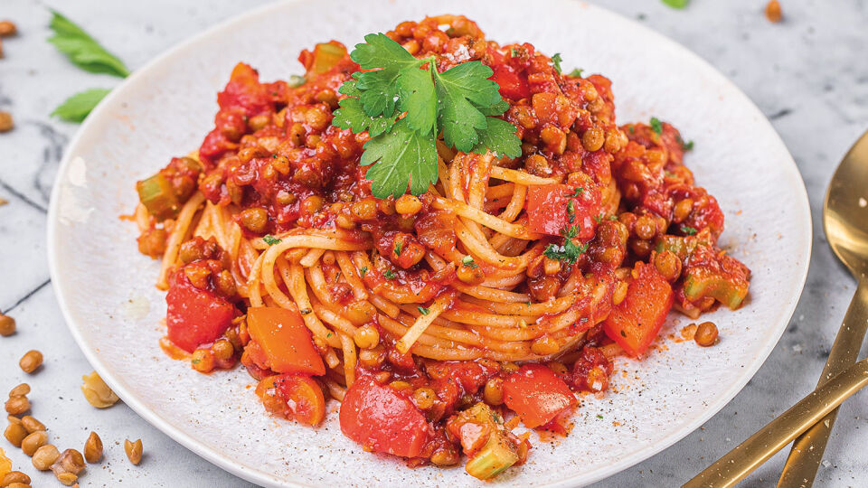 Linsenbolognese - © Heike Herden, Rezepte und Texte: Stefano Zarrella 